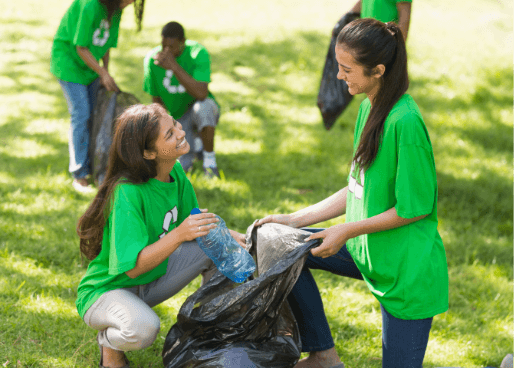 team-volunteers-picking-up-litter-park
